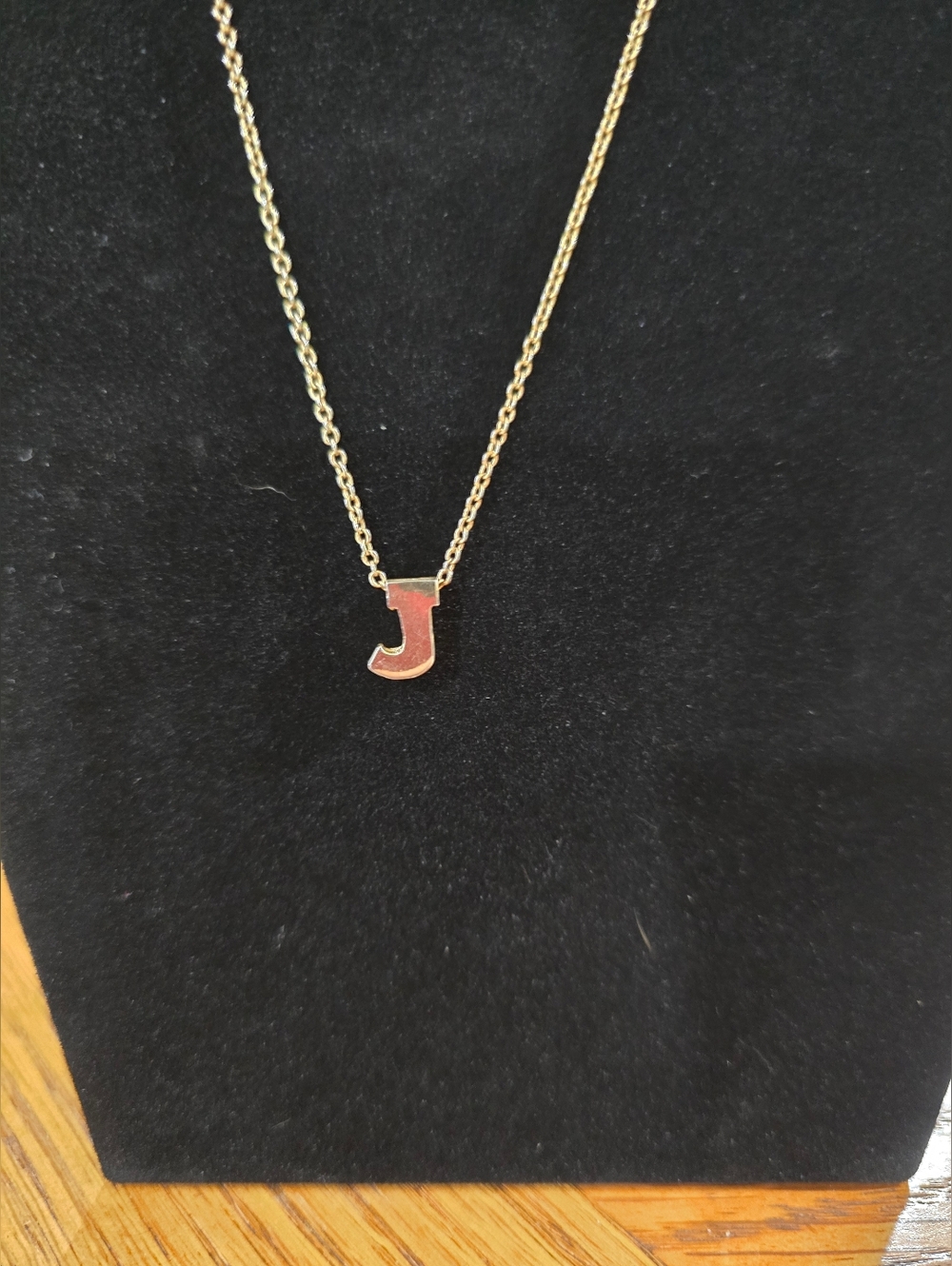 Vintage Avon Gold-tone Initial 'J' Necklace